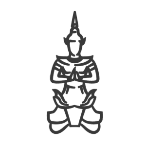 Logo of Thai Garden Resort, featuring a serene garden design, representing luxury and tranquility.