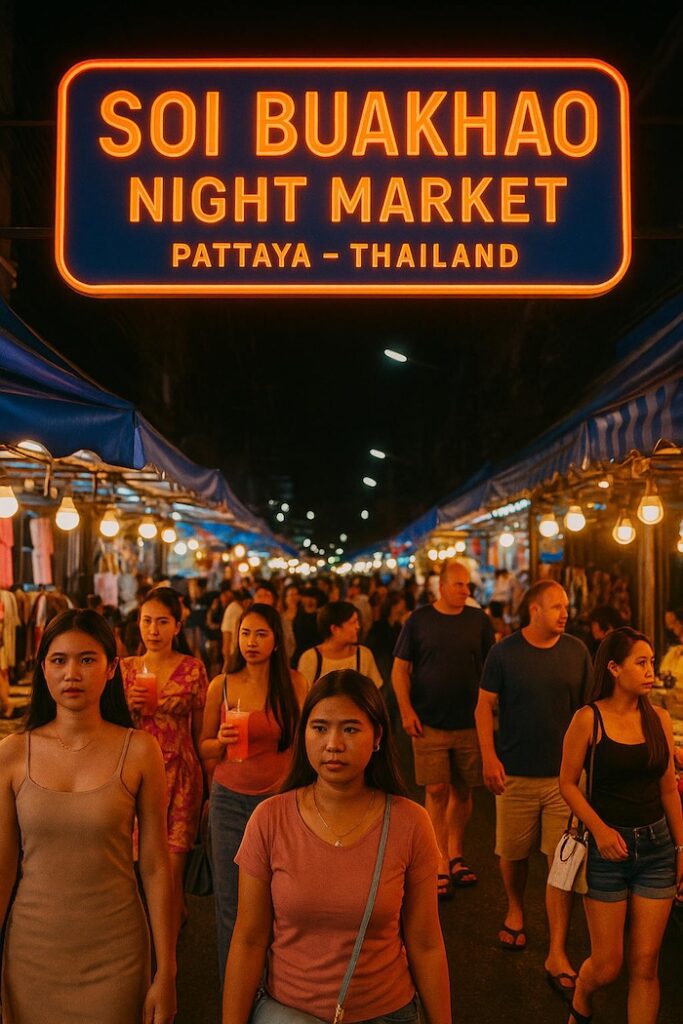Soi Buakhao Night Market street food and shopping scene